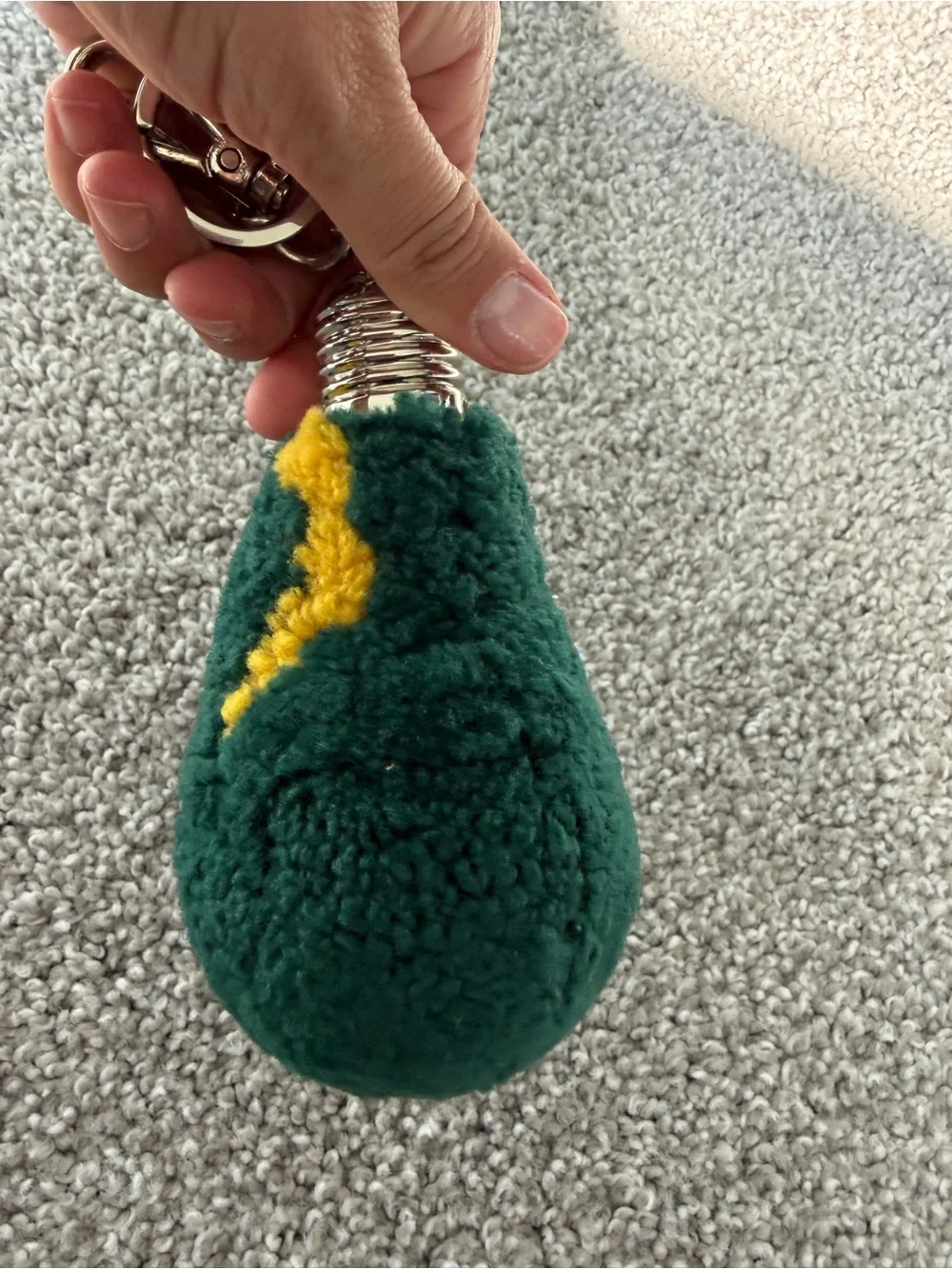 Fendi shearling bag charm/ keychain vintage
